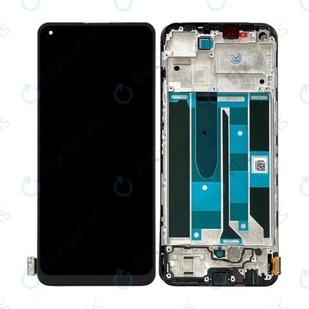 Realme 8 Pro - LCD Displej + Dotykové Sklo + Rám (Black) TFT