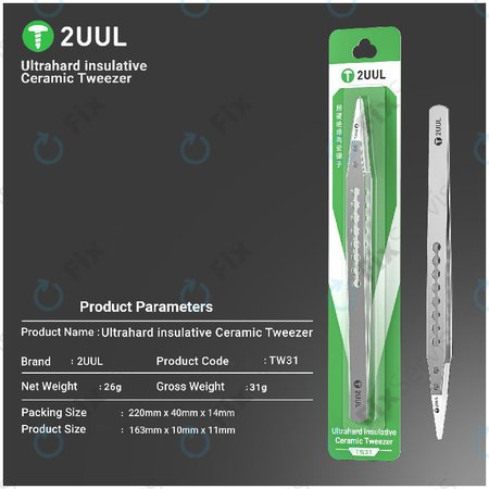 Presná pinzeta, keramická izolovaná, 2UUL TW31