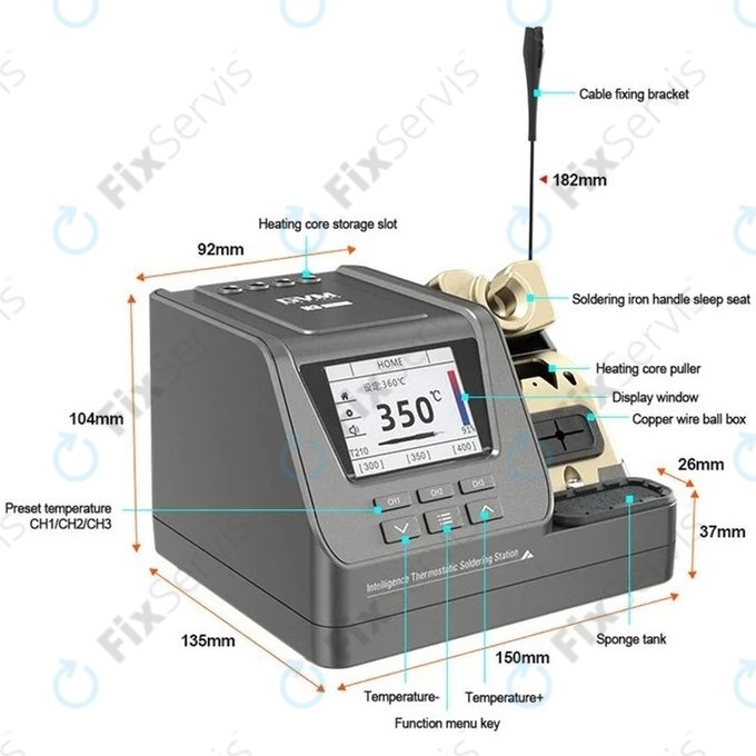 GVM H3 - Smart Spájkovacia Stanica 3v1