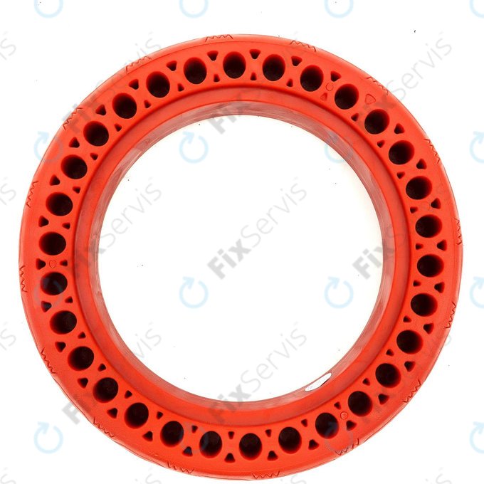 Xiaomi Mi Electric Scooter 1S, 2 M365, Essential, Pro, Pro 2 - Odolná Plná Bezdušová Pneumatika (Typ 1) (Red)