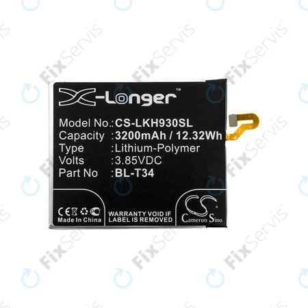 Batéria pre LG H930, V30, V35, 3200mAh, Li-Pol, 3.85V, BL-T34, HQ