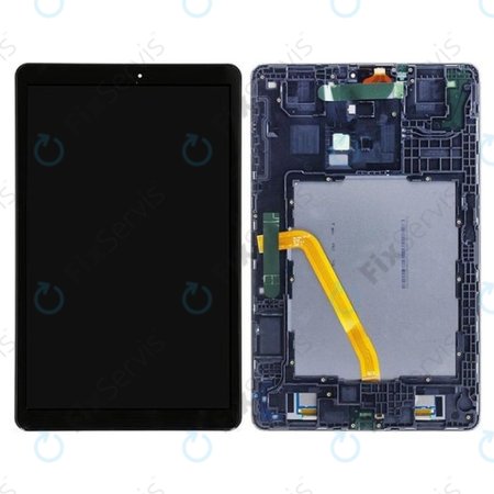 Samsung Galaxy Tab A 10.5 T590, T595 - LCD Displej + Dotykové Sklo + Rám (Black) - GH97-22197A Genuine Service Pack