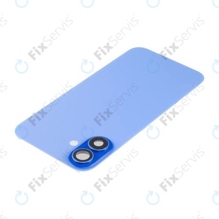 Apple iPhone 16 - Sklo Zadného Housingu + Sklíčko Kamery + Kovový Pliešok + Magsafe Magnet (Ultramarine)