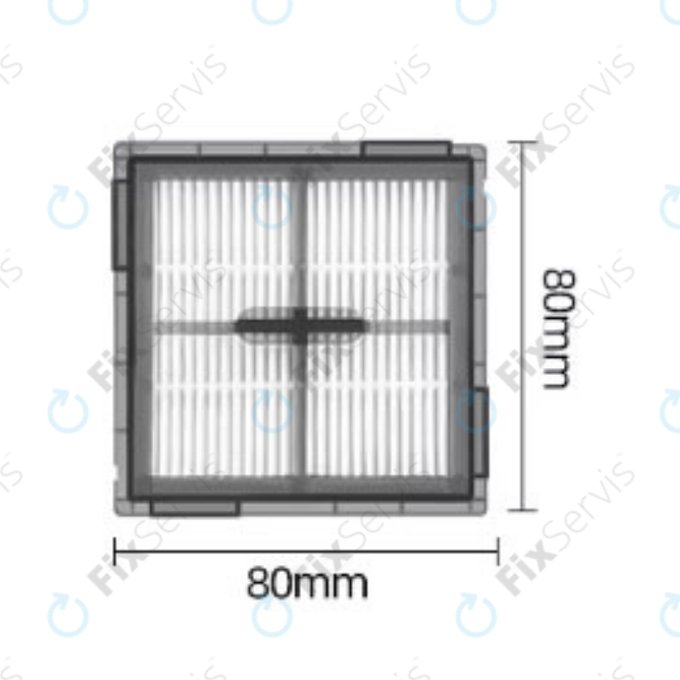 HEPA filter, 2 ks pre Xiaomi Roborock Q10-series, S8 Pro, S8 Pro Plus
