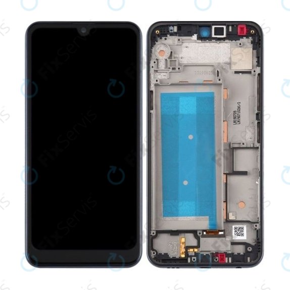 LG Q60 X525 - LCD Displej + Dotykové Sklo + Rám (Blue) Single Sim TFT