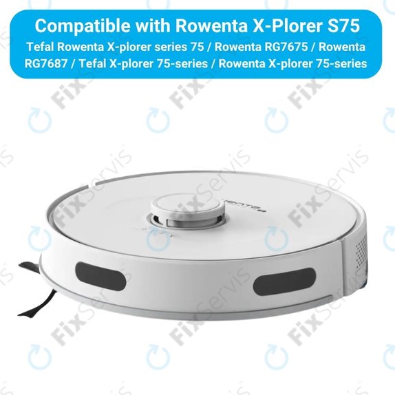 Sada náhradných dielov pre Rowenta X-Plorer S75 (2x Hlavná kefa, 4x Filter, 4x Bočná kefa, 4x Mopovacia utierka)