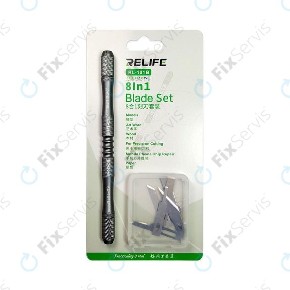 Relife RL-101B - Čepele s Rukoväťou pre Odstranenie Lepidla 8v1