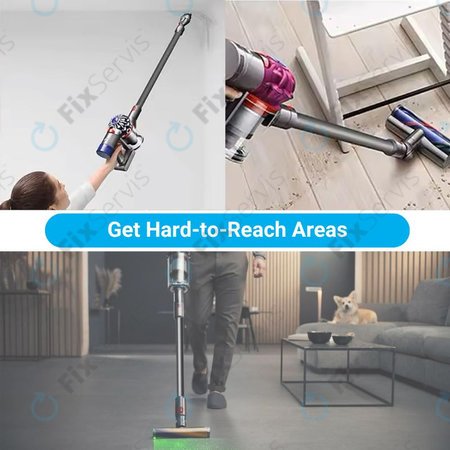 Dyson V-series, Outsize - Sacia Tyč (Strieborná)