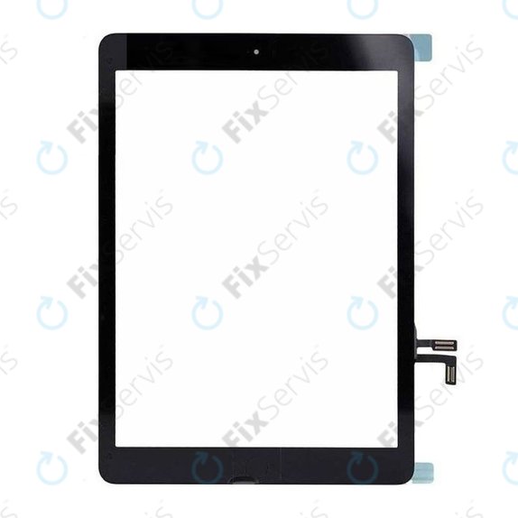 Dotykové sklo s tlačidlom domov pre iPad Air, Black