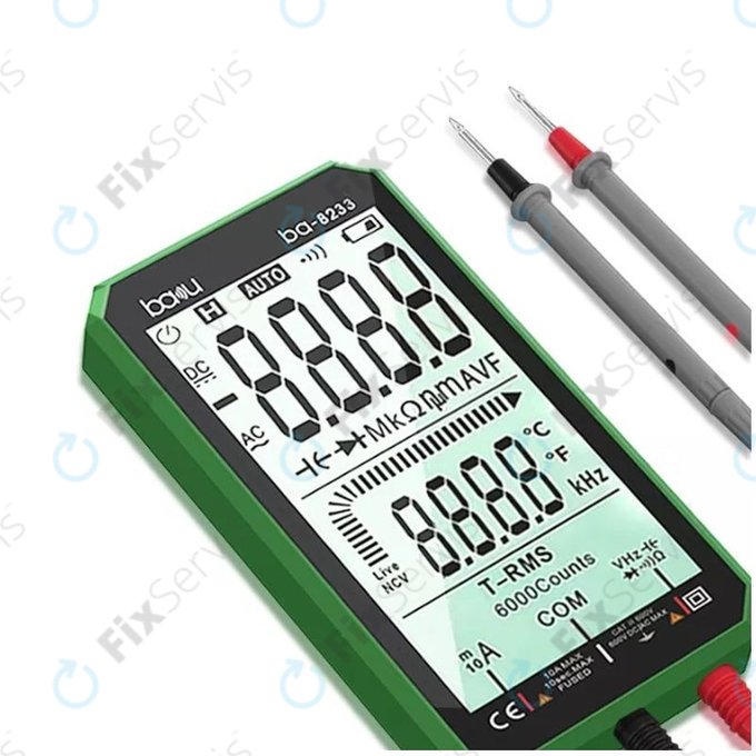 Baku BA-8233 - Profesionálny Digitálny Multimeter s Dotykovým Displejom