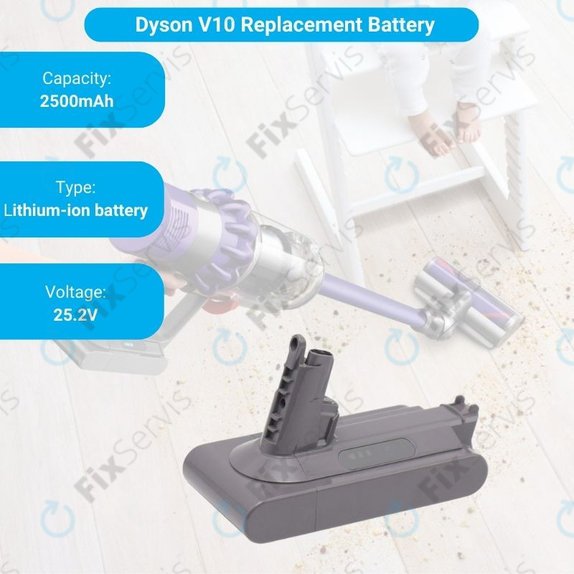 Dyson V10 - Batéria 969352-02, SV12, 206340 Li-Ion 25.2V 2500mAh