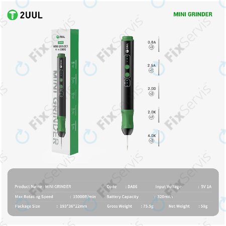 Mini brúsne pero, 2UUL DA86