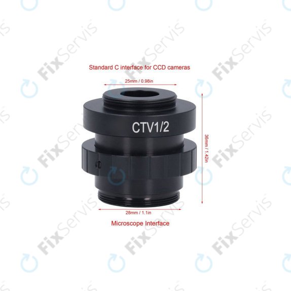 CTV Adaptér 1/2" C-Mount pre mikroskop