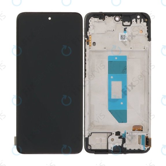 Displej OLED pre Xiaomi Redmi Note 14 4G, Black, Dotykové sklo s rámom