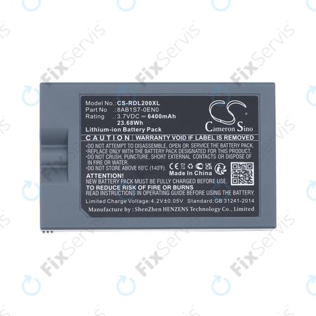 Batéria pre Ring Video Doorbell 2, 3, 4, 6400mAh, Li-Ion, 3.7V, 8AB1S7-0EN0, HQ