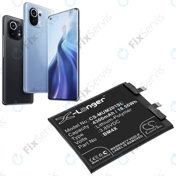Xiaomi Mi 11 - Batéria BM4X 4300mAh HQ