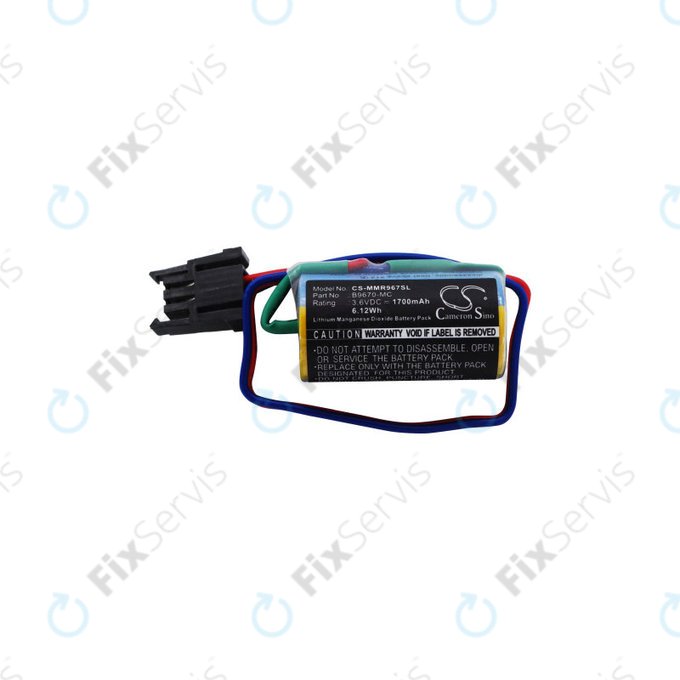 Batéria pre Mitsubishi Robot Control PLC, A RH, MR, 1700mAh, Li-MnO2, 3.6V, B9670-MC, HQ
