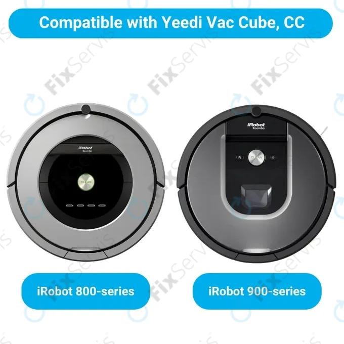 Sada náhradných dielov pre iRobot Roomba 800, 900-series (1 pár Hlavných kief, 2x Filter, 2x Bočná kefa)