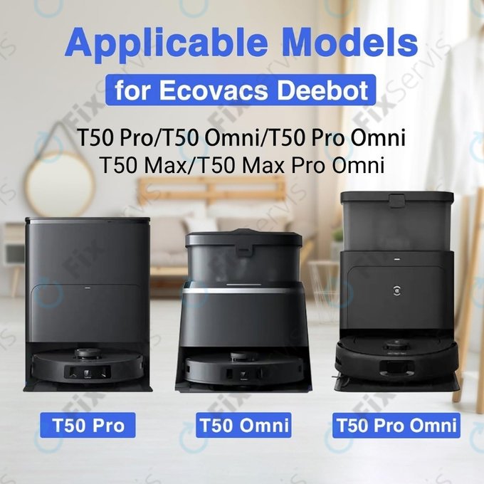 HEPA filter, 2 ks pre Ecovacs Deebot T50 Omni, T50 Pro Omni, T50 Max, T50 Max Pro Omni
