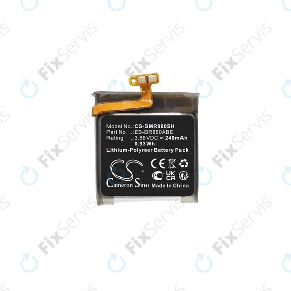 Batéria pre Samsung Galaxy Watch 4 40mm, Watch4 Classic 42mm, 240mAh, Li-Pol, 3.88V, EB-BR880ABE, HQ