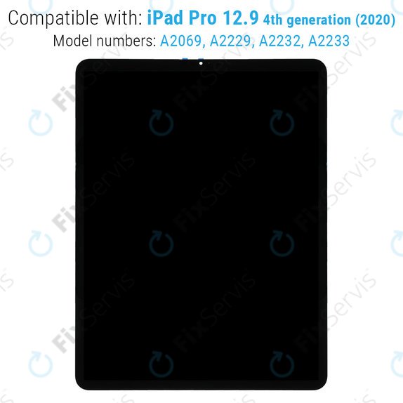LCD Displej pre iPad Pro 12.9" (4th Gen 2020), Dotykové sklo a IC Board sout Frame, Refurbished