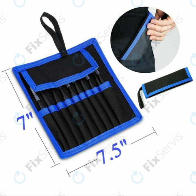 Sada ESD Antistatických Pinziet z Nerezovej Ocele 9v1