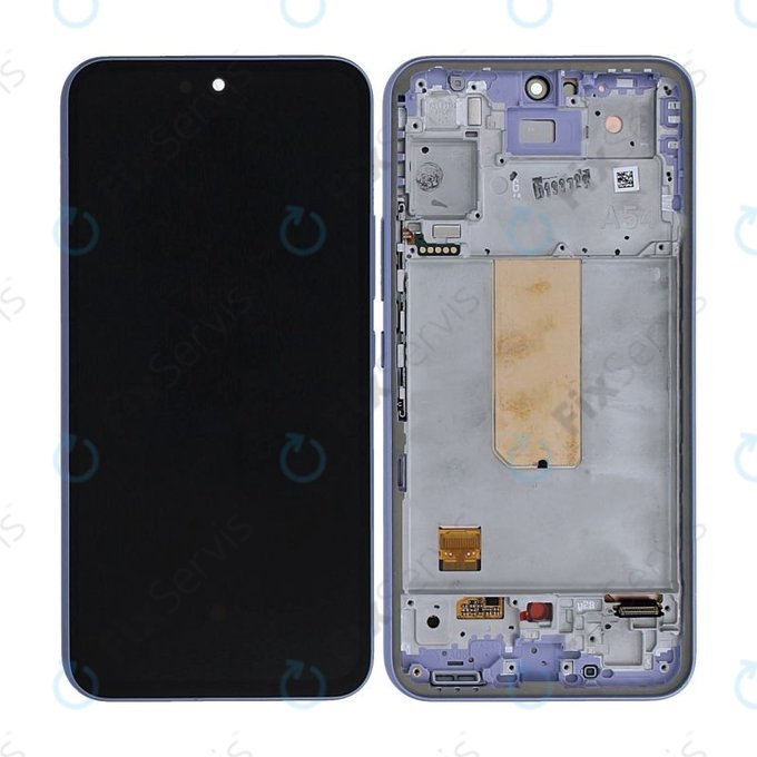 Samsung Galaxy A54 5G A546B - LCD Displej + Dotykové Sklo + Rám (Light Violet) - GH82-31231D, GH82-31232D Genuine Service Pack