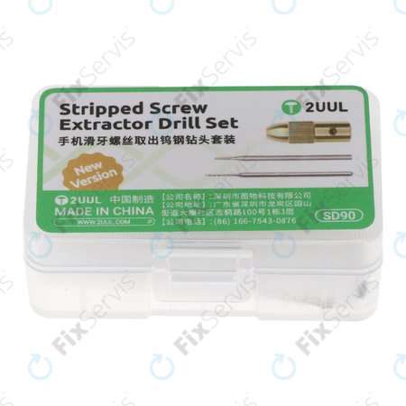 Sada vrtákov na vyťahovanie poškodených skrutiek, 2UUL SD90