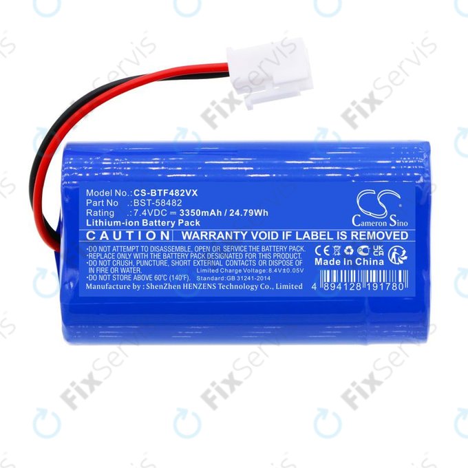 Batéria pre Bestway Aquatronix, Kokido Vektro Z200, 3350mAh, Li-Ion, 7.4V, BST-58482, HQ