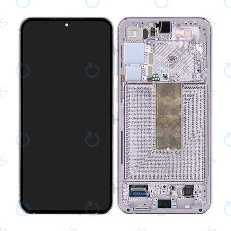 Samsung Galaxy S23 Plus S916B - LCD Displej + Dotykové Sklo + Rám (Lavender) - GH82-30478D, GH82-30476D, GH82-30477D Genuine Service Pack