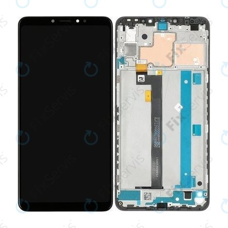 Xiaomi Mi Max 3 - LCD Displej + Dotykové Sklo + Rám (Black) - 560610042033 Genuine Service Pack
