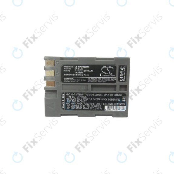 Nikon D50, D70, D80, D90, D100, D200, D300, D700, D900 - Batéria EN-EL3e Li-Ion 2000mAh HQ