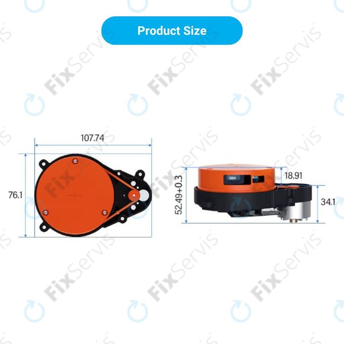 Xiaomi Roborock S4 Max, S5, S5 Max, S6, S6 MaxV, S6 Pure, S7, Mijia 1S - Lasérový Senzor Vzdialenosti