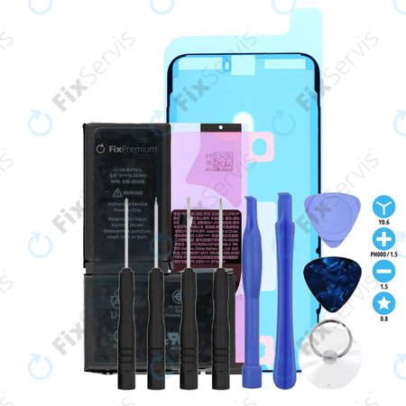 Apple iPhone X - Batéria 2716mAh FixPremium + Lepka pod Batériu + Lepka pod LCD + Set Náradia - Multipack