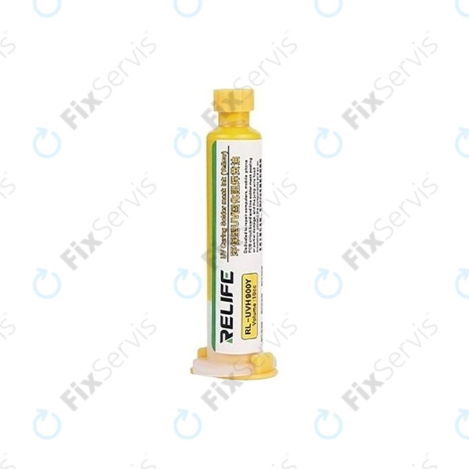 Relife RL-UVH900Y - UV Vytvrditeľná Spájkovacia Maska - 10ml (Žltá)