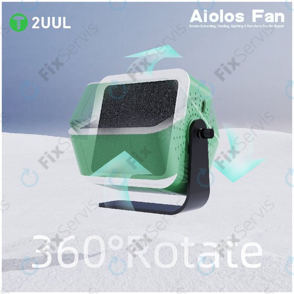Odsávač dymu a ventilátor s LED osvetlením, 2UUL DA98