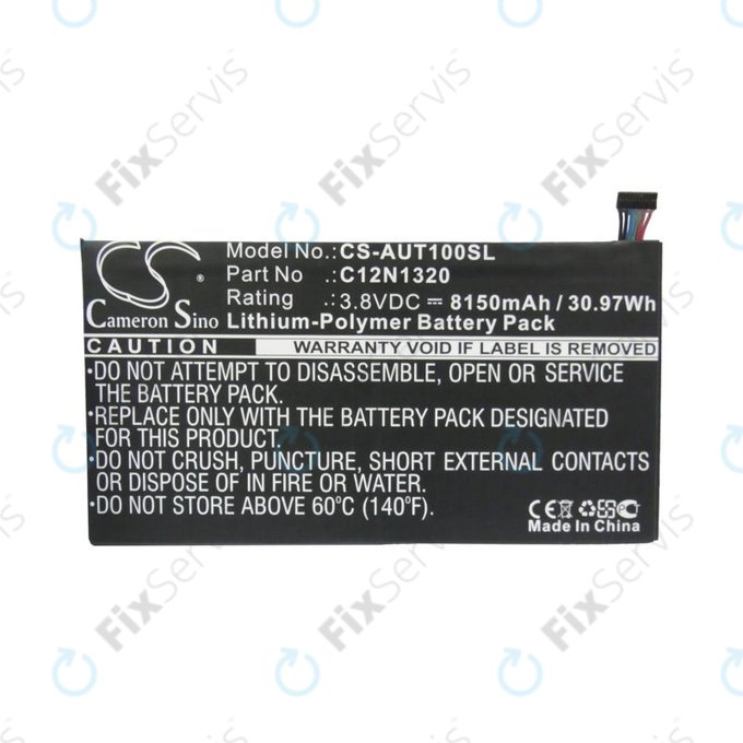 Batéria pre Asus Transformer Book T100, 8150mAh, Li-Pol, 3.8V, C12N1320, HQ