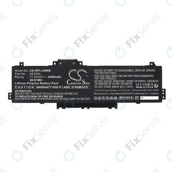 Batéria pre HP 14, 15, 3450mAh, Li-Pol, 11.25V, AE03XL, HQ