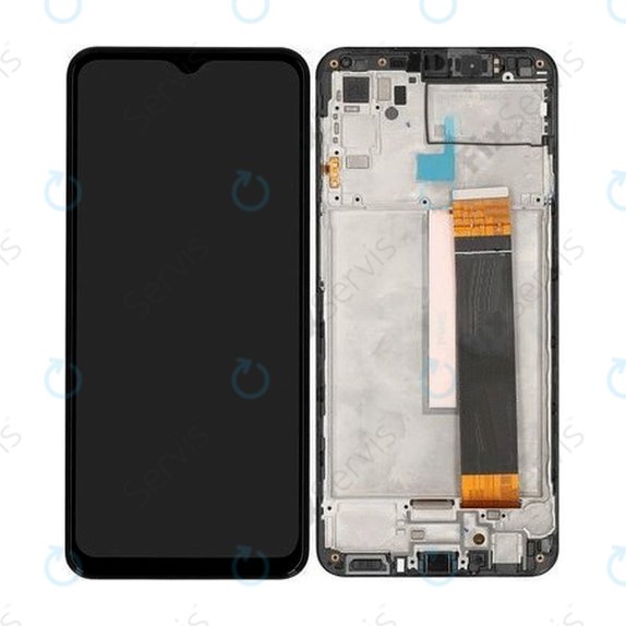 Samsung Galaxy M33 5G M336B - LCD Displej + Dotykové Sklo + Rám (Black) TFT