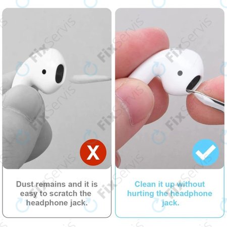 Čistiace Pero na Bezdrôtové Slúchadlá, biele
