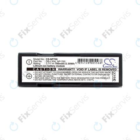 Batéria pre Minolta Dg-X50-K, Pentax Optio Z10, Samsung L77, Sanyo, 700mAh, Li-Ion, 3.7V, NP-700, HQ