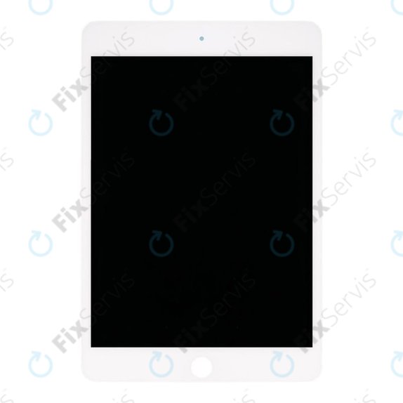 LCD Displej pre iPad Mini 5, White, Dotykové sklo bez rámu, Refurbished