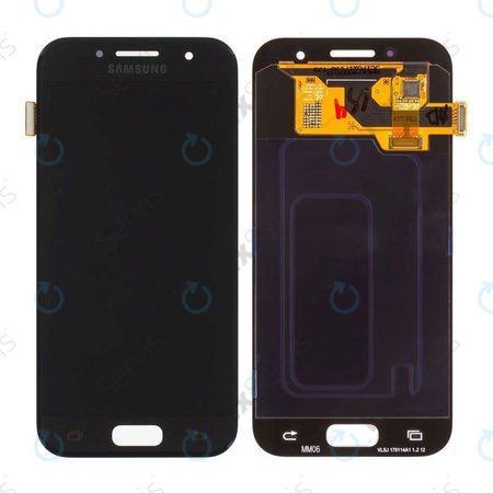 Samsung Galaxy A3 A320F (2017) - LCD Displej + Dotykové Sklo (Black Sky) - GH97-19732A, GH97-19753A Genuine Service Pack