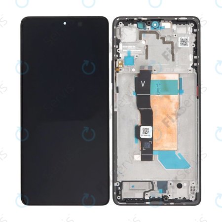 Xiaomi Poco F5 23049PCD8G, 23049PCD8I - LCD Displej + Dotykové Sklo + Rám (Black) TFT