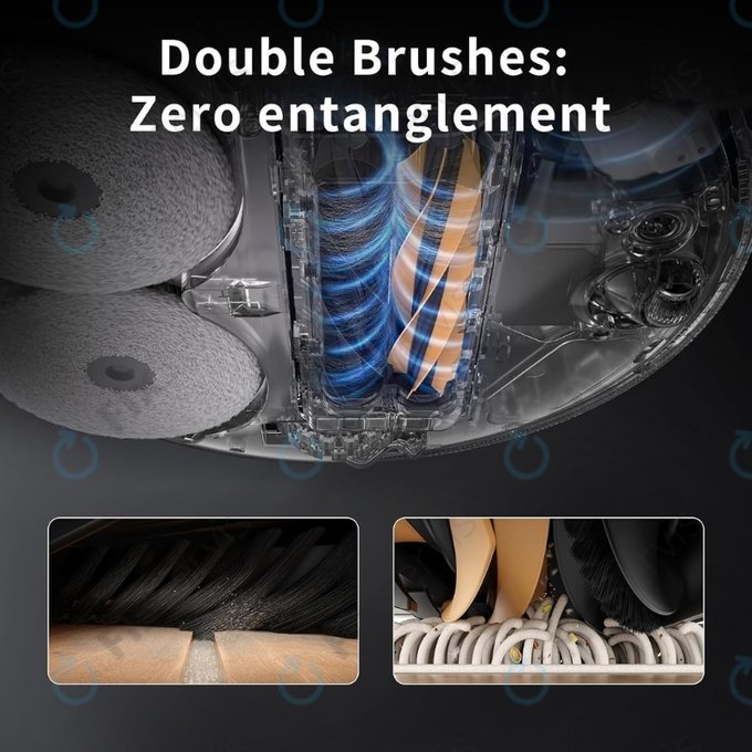 Xiaomi Dreame X50 Ultra, L40s Pro Ultra, Mova V50 Ultra, P60 - Hlavné kefy