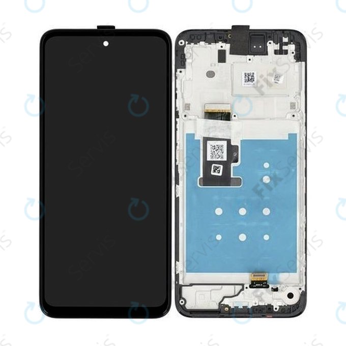 Motorola Moto G13 - LCD Displej + Dotykové Sklo + Rám (Matte Charcoal) - 5D68C22318 Genuine Service Pack