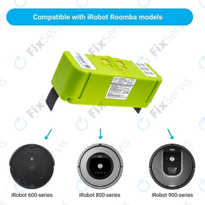 iRobot Roomba 600, 800, 900-series - Batéria 4502233, 4374392, 2130LI Li-Ion 14.4V 4000mAh HQ