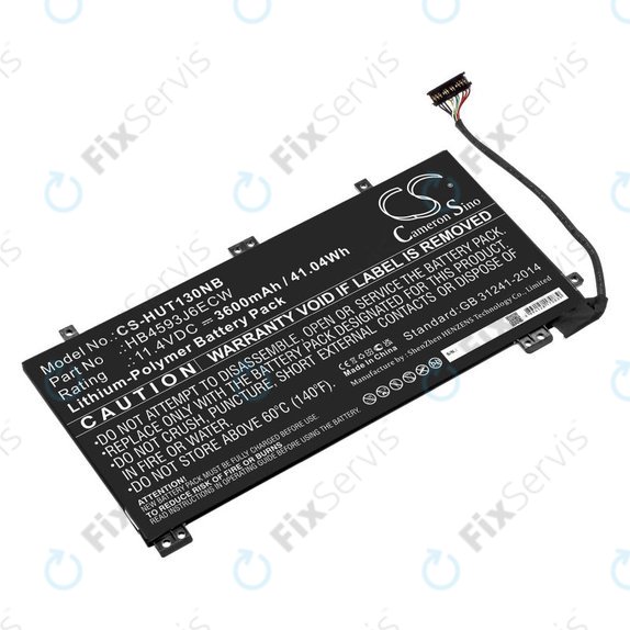 Batéria pre Huawei MateBook 13, 13 i7, 3600mAh, Li-Pol, 11.4V, HB4593J6ECW, HQ