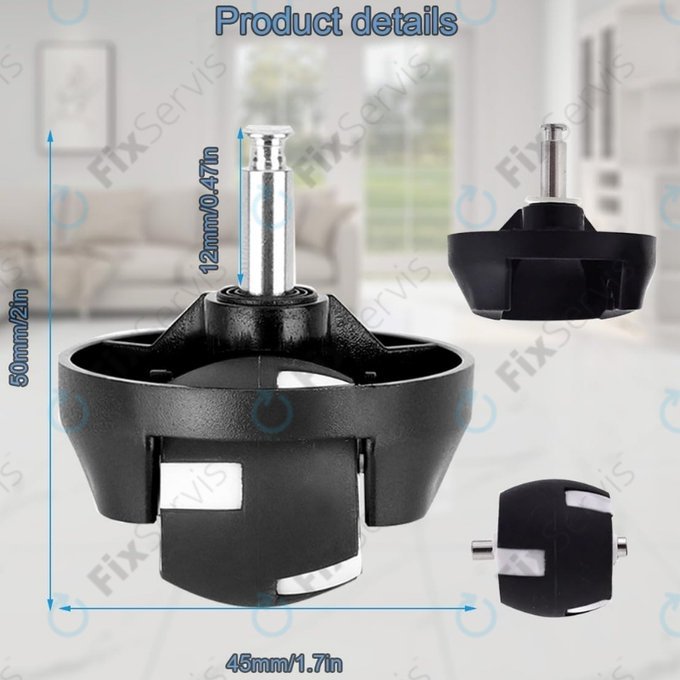 Eufy Robovac-series - Predné Koliesko (Čierne)