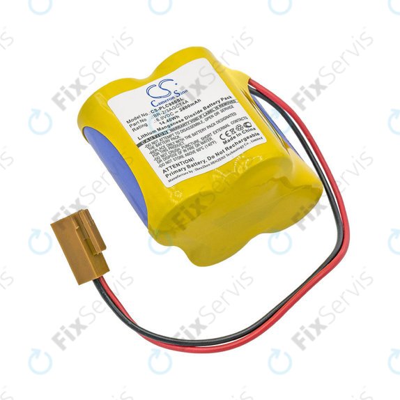 Batéria pre Fanuc 18-T Series Programmable Logic, 2400mAh, Li-MnO2, 6V, BR-2/3AGCT4A, HQ